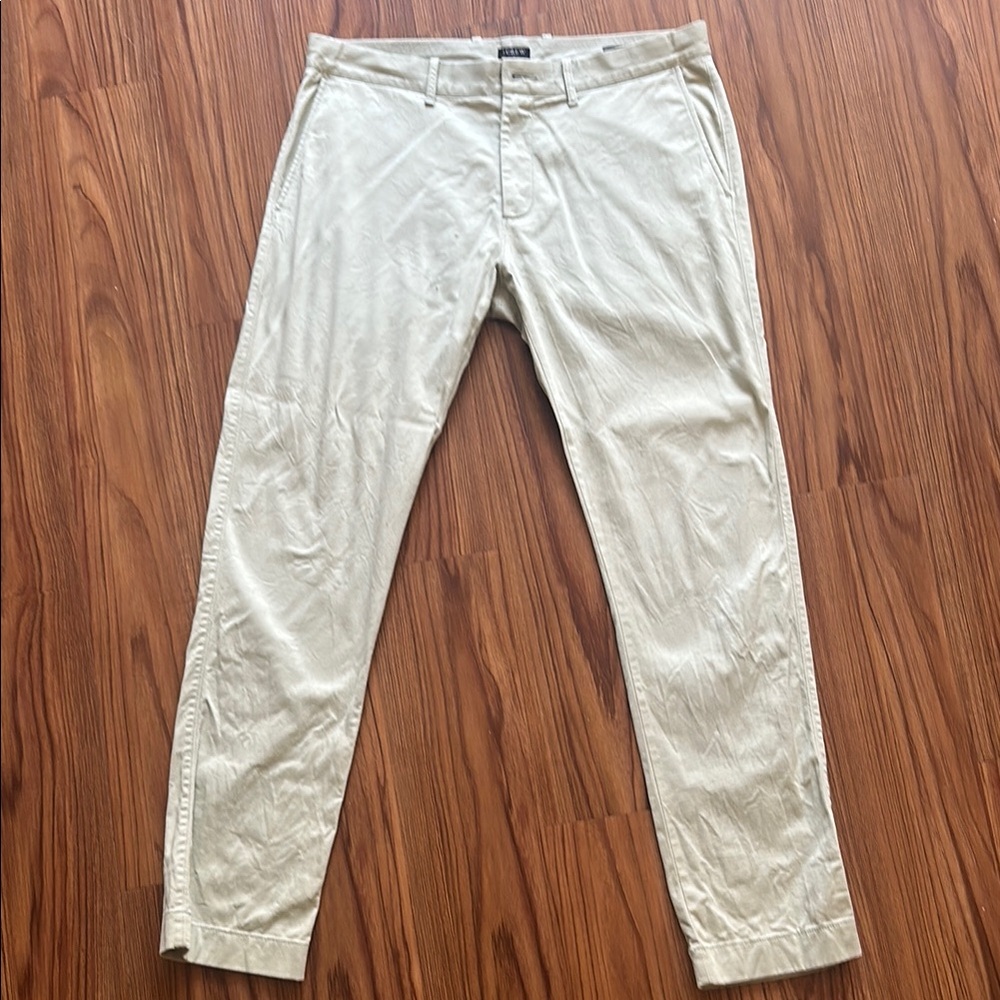 J Crew Men's Mint Green Slim Fit Pants